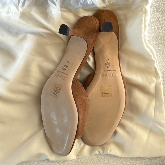 STAUD Brigitte mule kitten heel tan size 41 - Picture 4 of 4